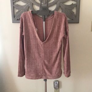 Blush chenille sweater size small